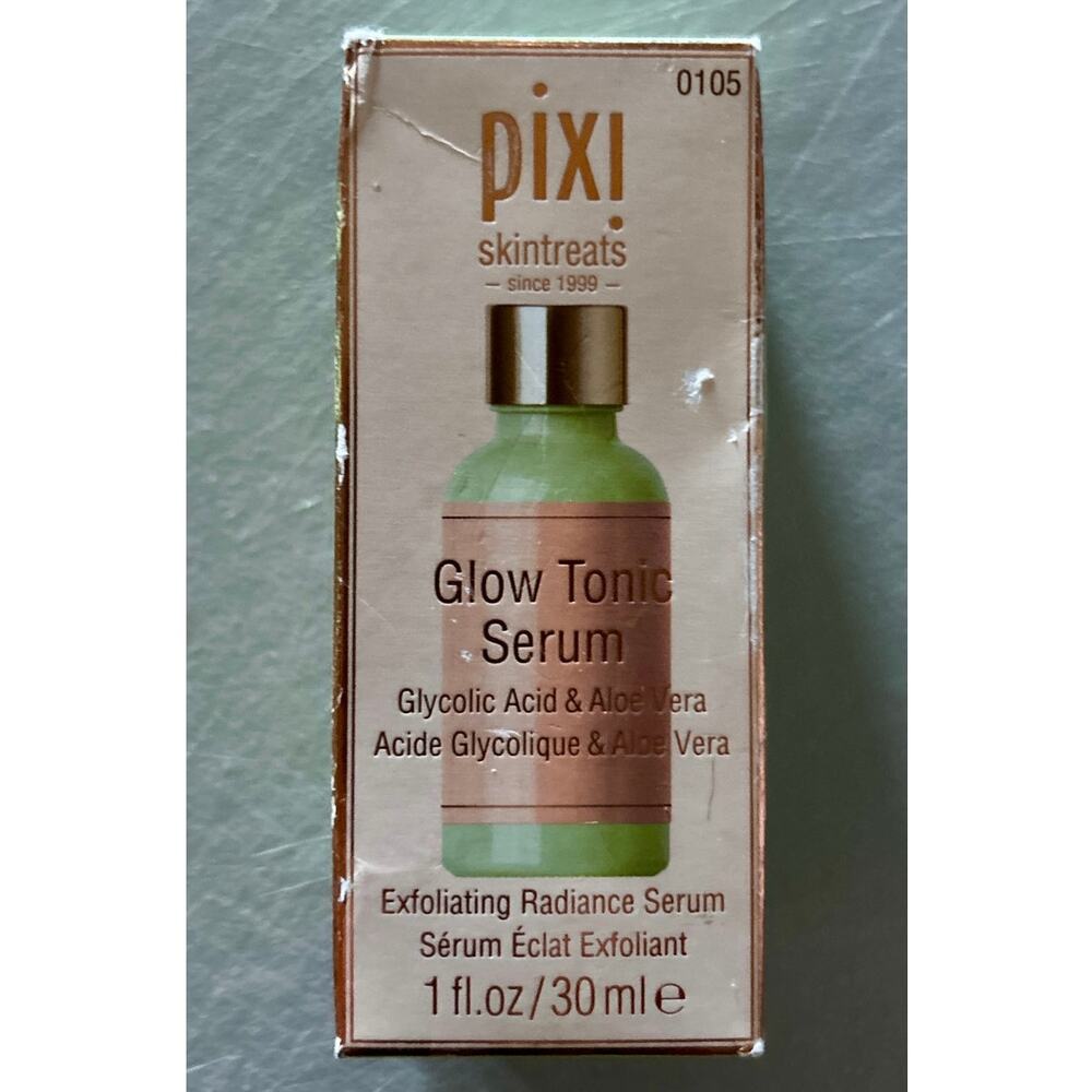 Pixi Glow Tonic Serum 30ml Exfoliating Radiance Serum Glycolic Acid & Aloe Vera